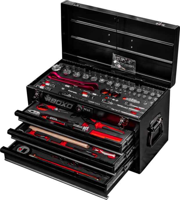 Boxo 3 Drawer Carry Box and Tool Set