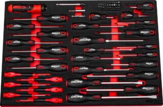 Boxo BX635-R Master Screwdriver Set In EVA Foam - 65 Piece